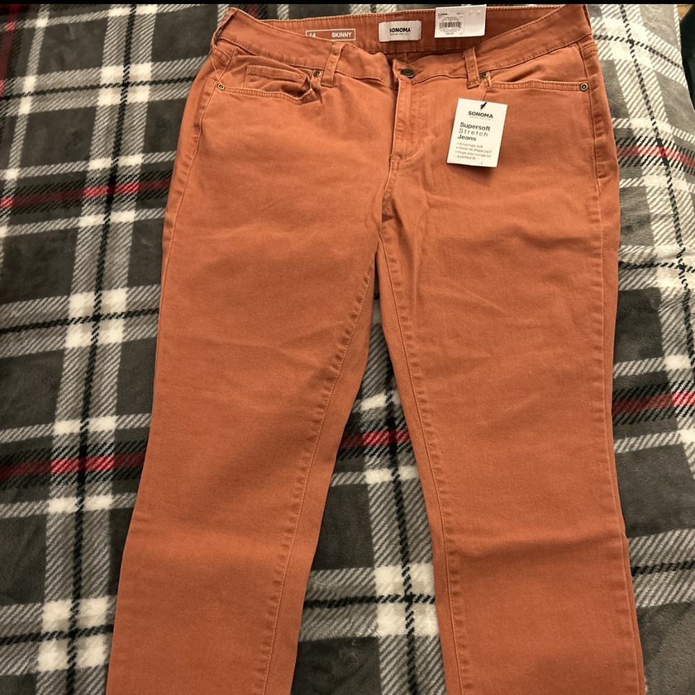Sonoma 810 Marine Mauve 14 Skinny Ankle Jean
